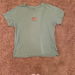 Life is Good Green Tee Shirt Size L